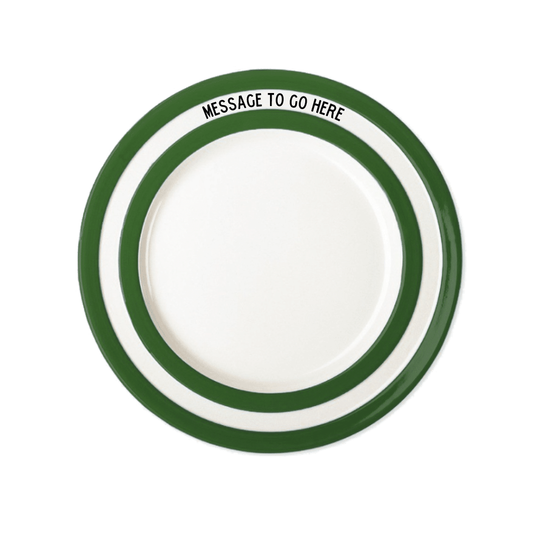 Personalise a Plate Cornishware® Classic British Kitchenware by T.G