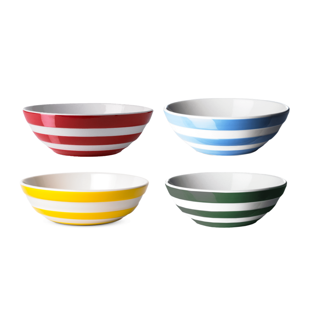Set of 4 Cornish Colours Cereal Bowls Cornishware® Classic British