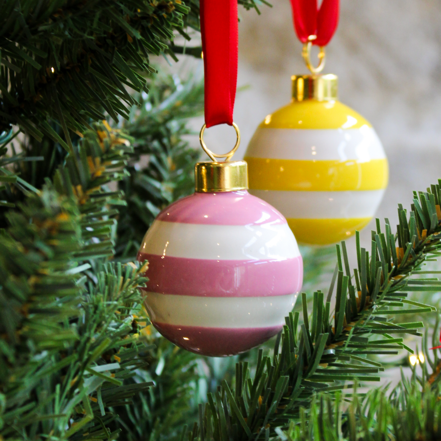 Spring Bauble Summer Rose Mini Bauble | Cornishware® | Classic British Kitchenware by ...