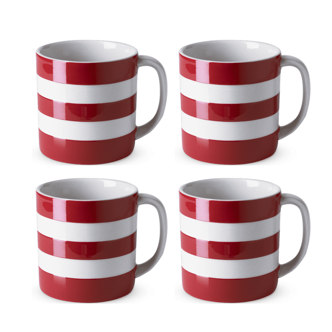 Set of Cornish Red Mugs 15oz/42cl Mugs