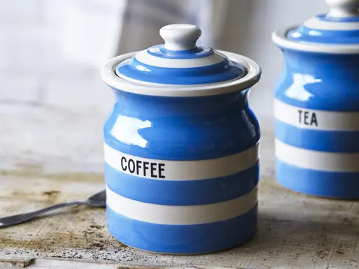 Blue tea coffee sugar outlet sets