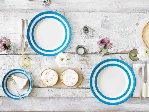 Blue shop side plates