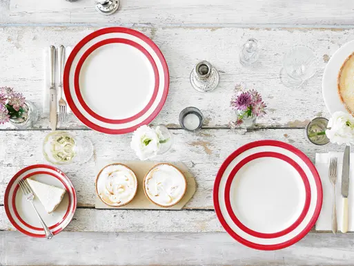 Red sales dinner plate
