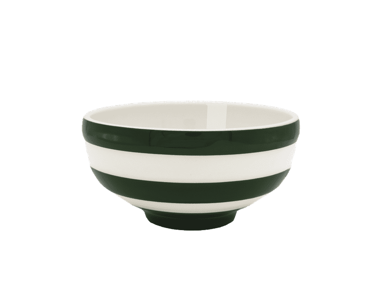 Set of 4 Cornish Adder Green Soup Bowls Cornishware® Classic