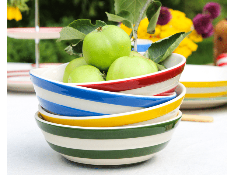 Set of 4 Cornish Colours Cereal Bowls Cornishware® Classic British